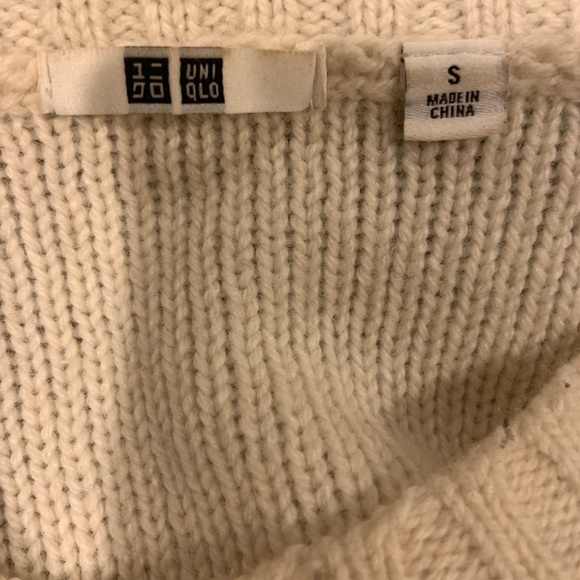 Wool/Angora rabbit hair Uniqlo White Sweater - Picture 3 of 4